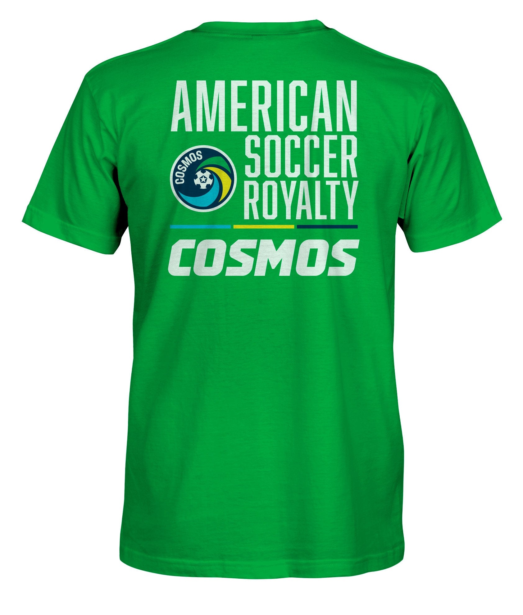 Cosmos American Soccer Royalty Cotton T-Shirt- Green