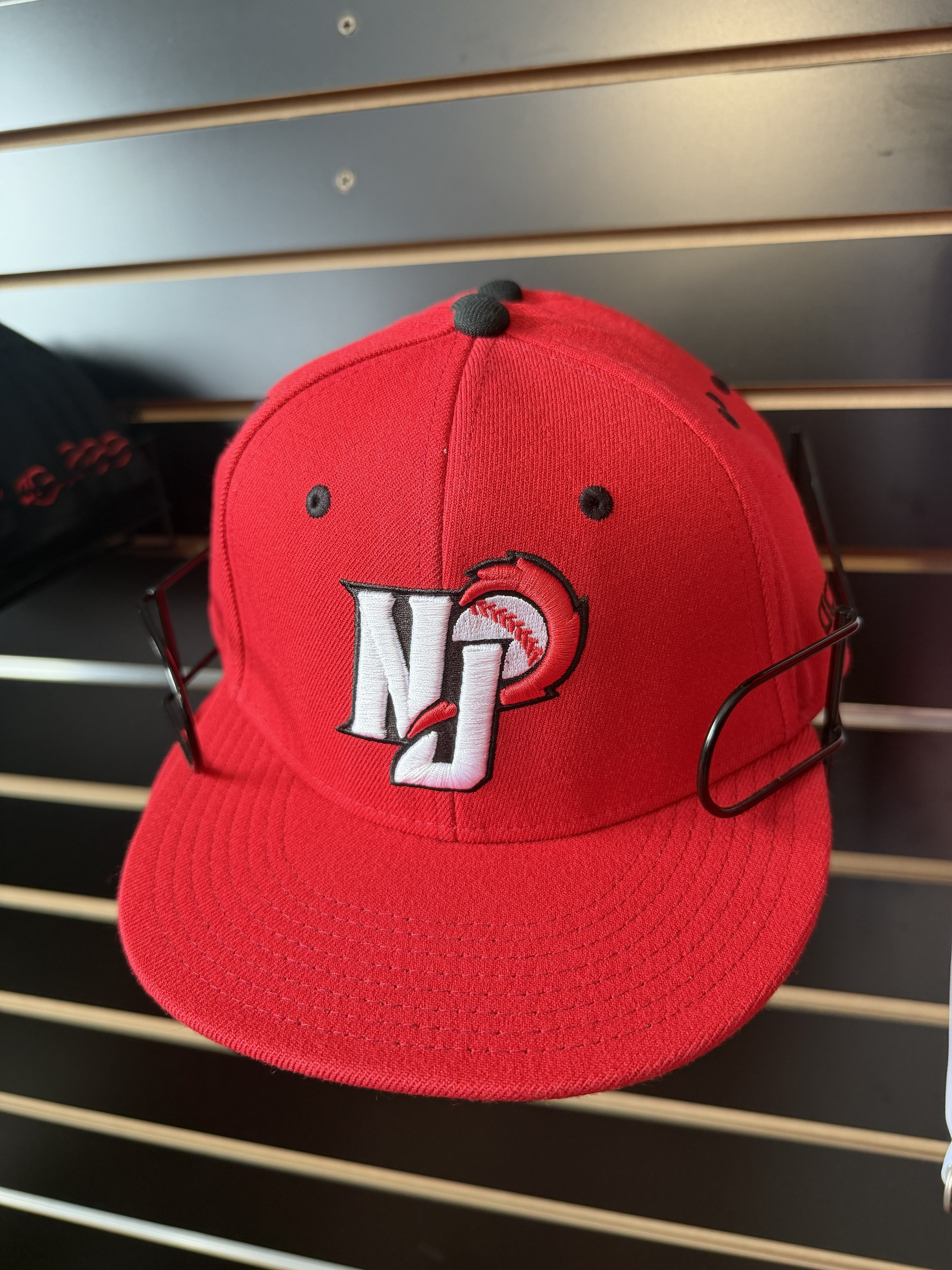 Jackals Red NJ Hat w/ Baseball