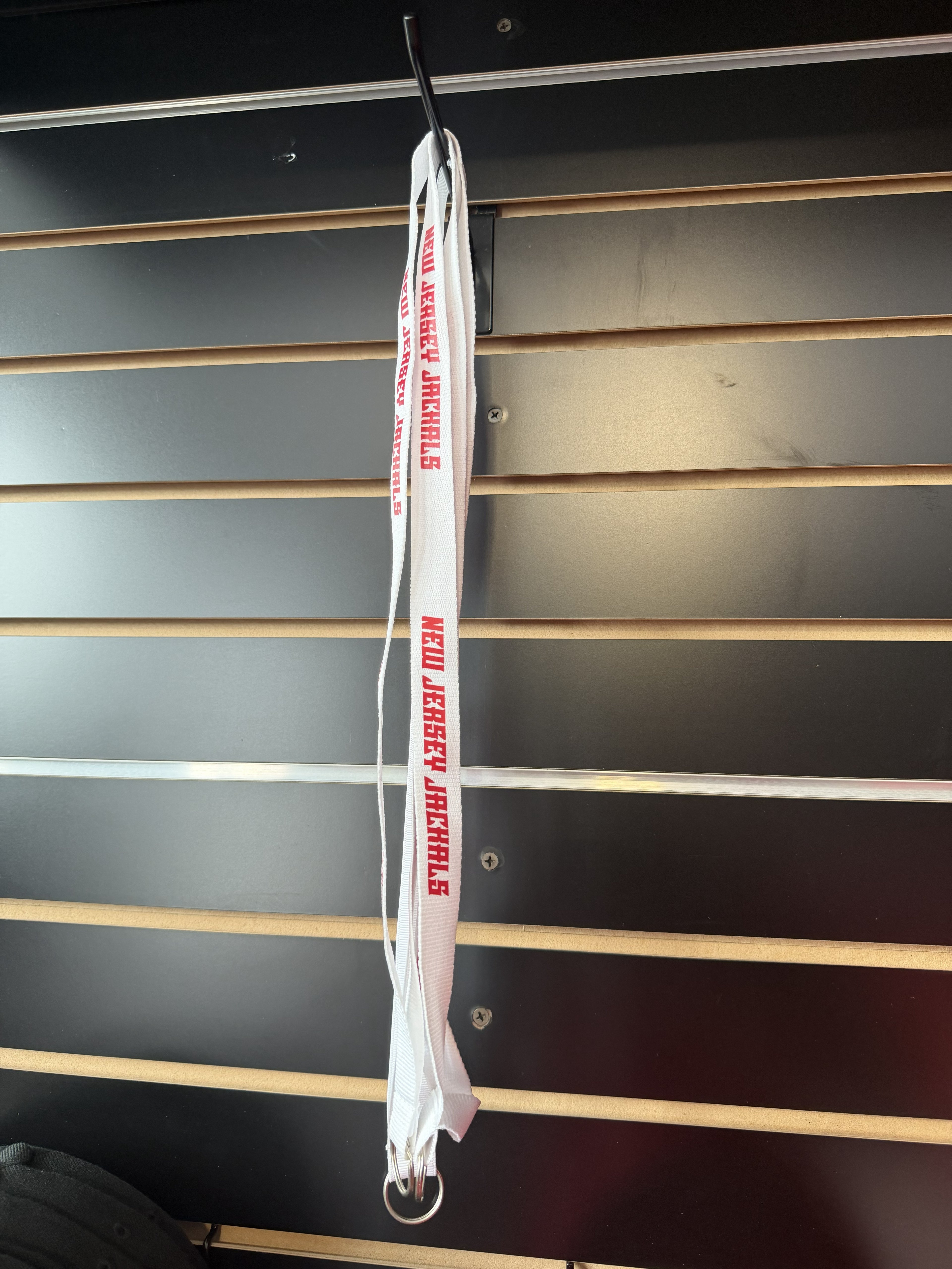 Jackals White NJ Jackals Lanyard