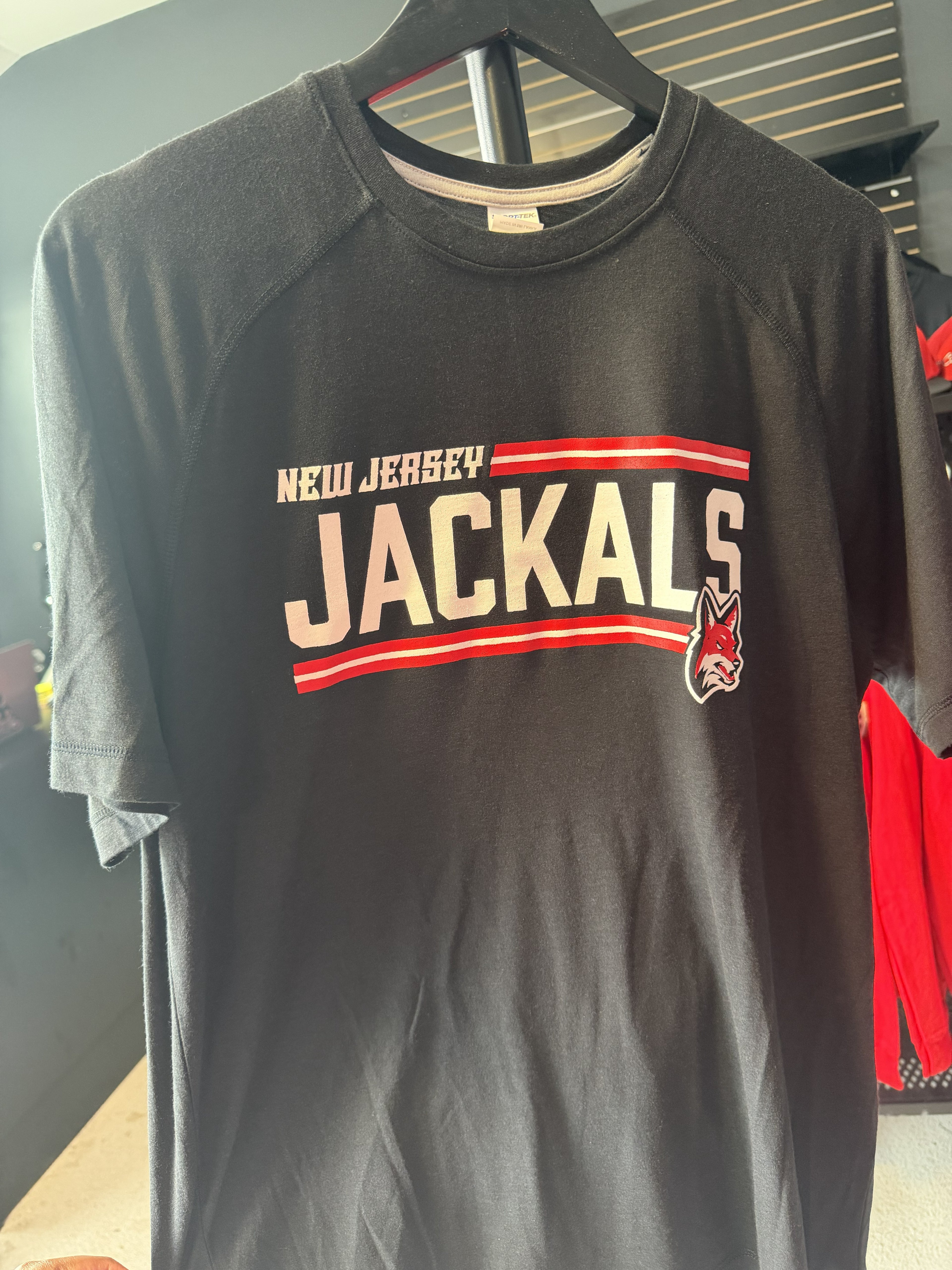 Jackals Black NJ Jackals T-Shirt (Sport-Tek)