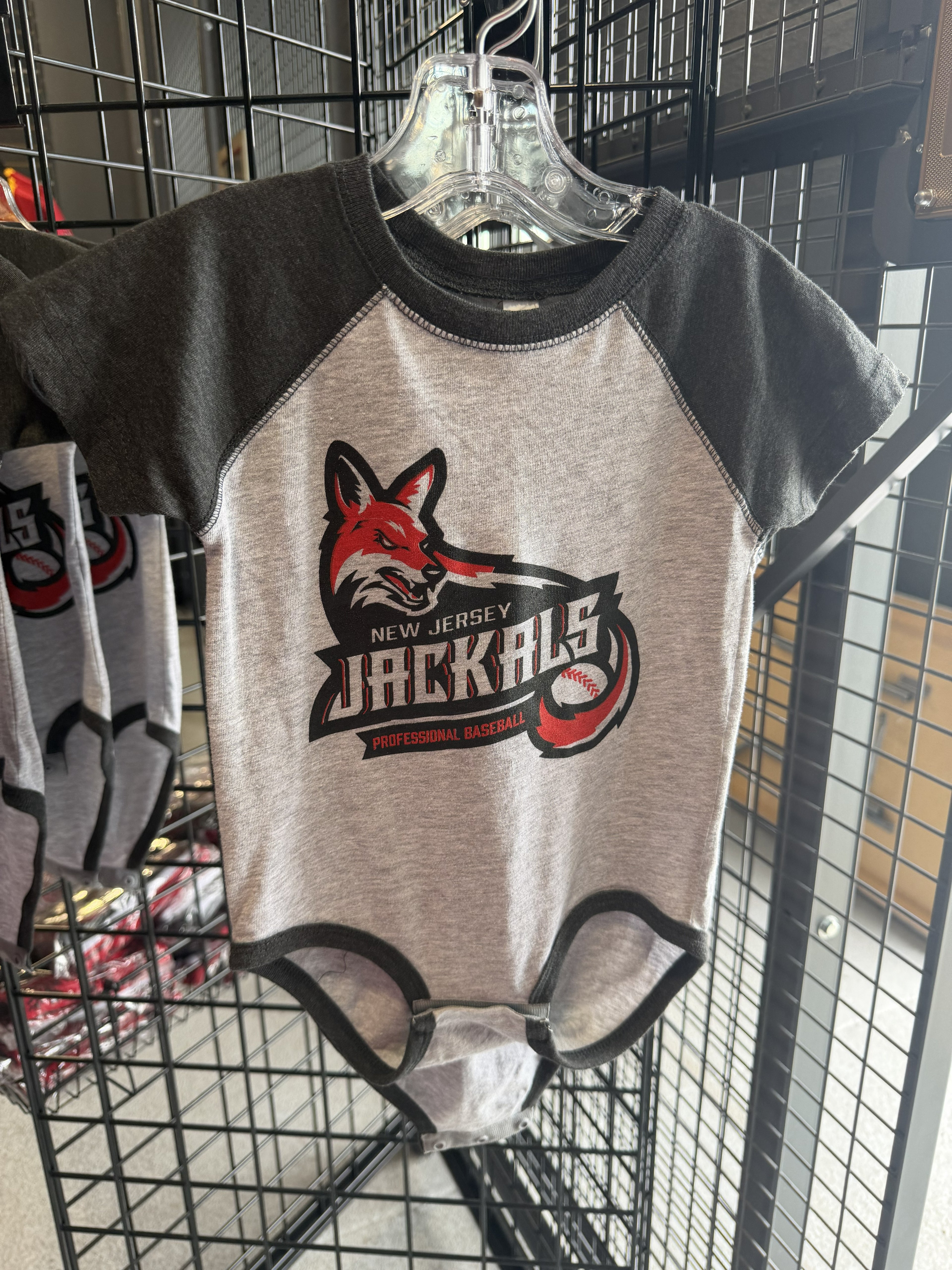 Jackals Grey NJ Jackals Onesie