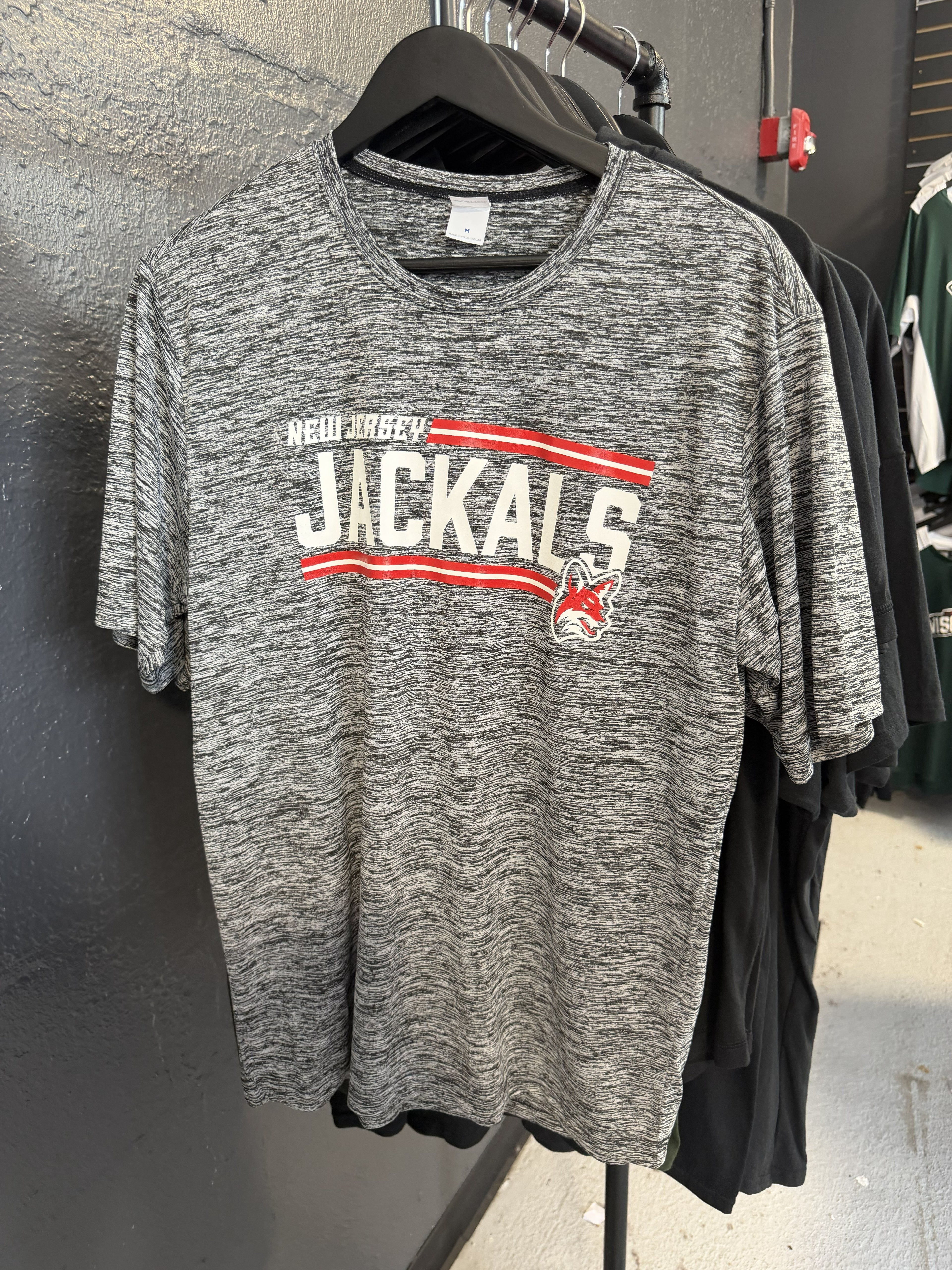Jackals Grey NJ Jackals Athletic T-Shirt