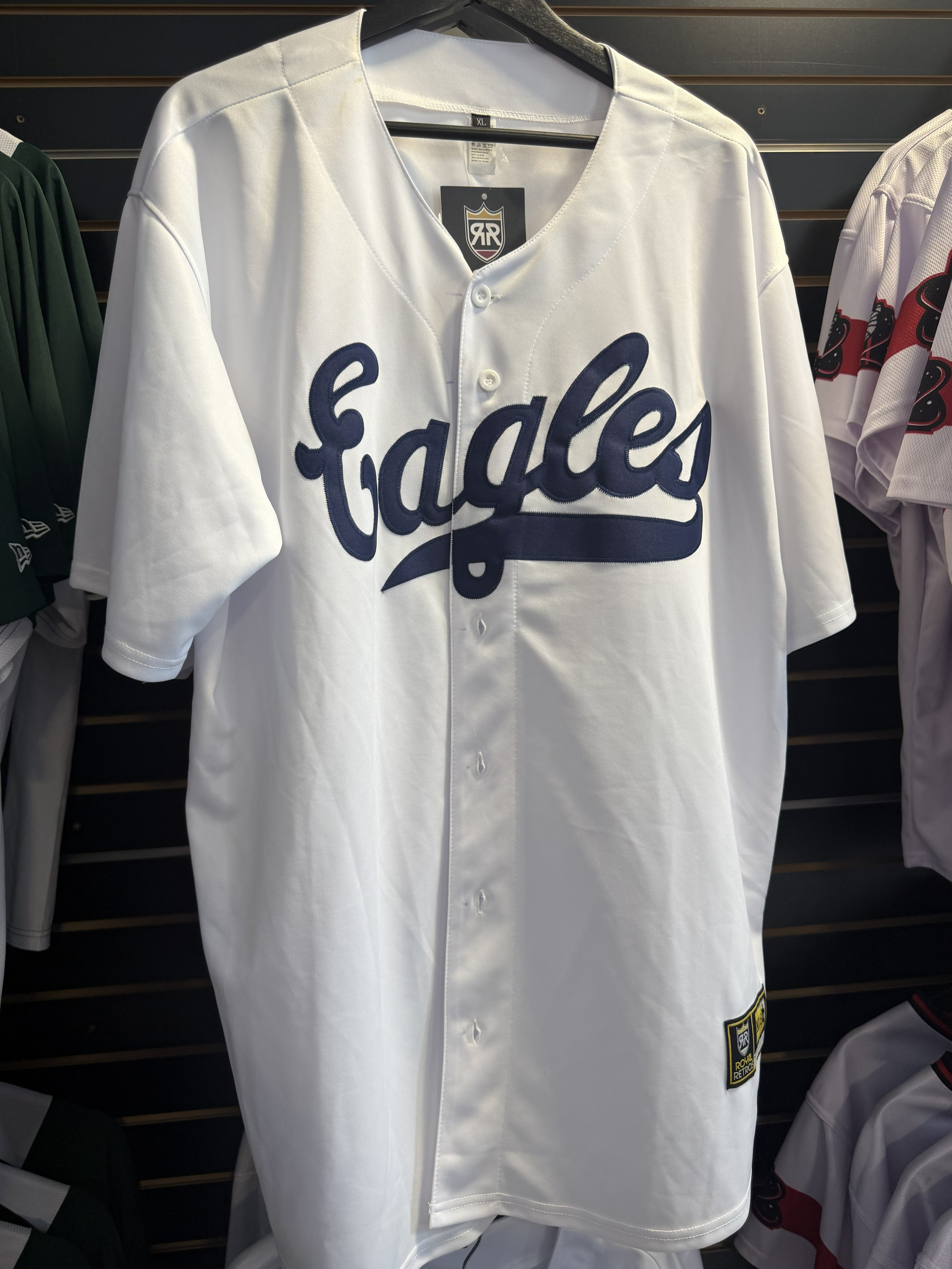 Jackals White Larry Doby Newark Eagles Jersey