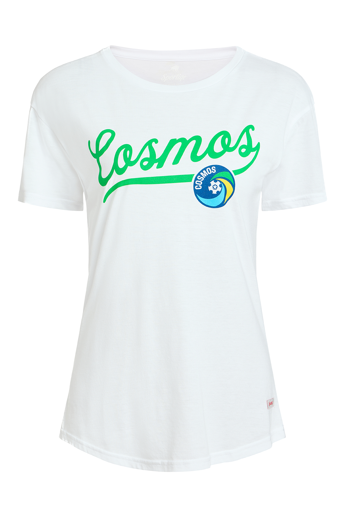 Cosmos Script Tee - White