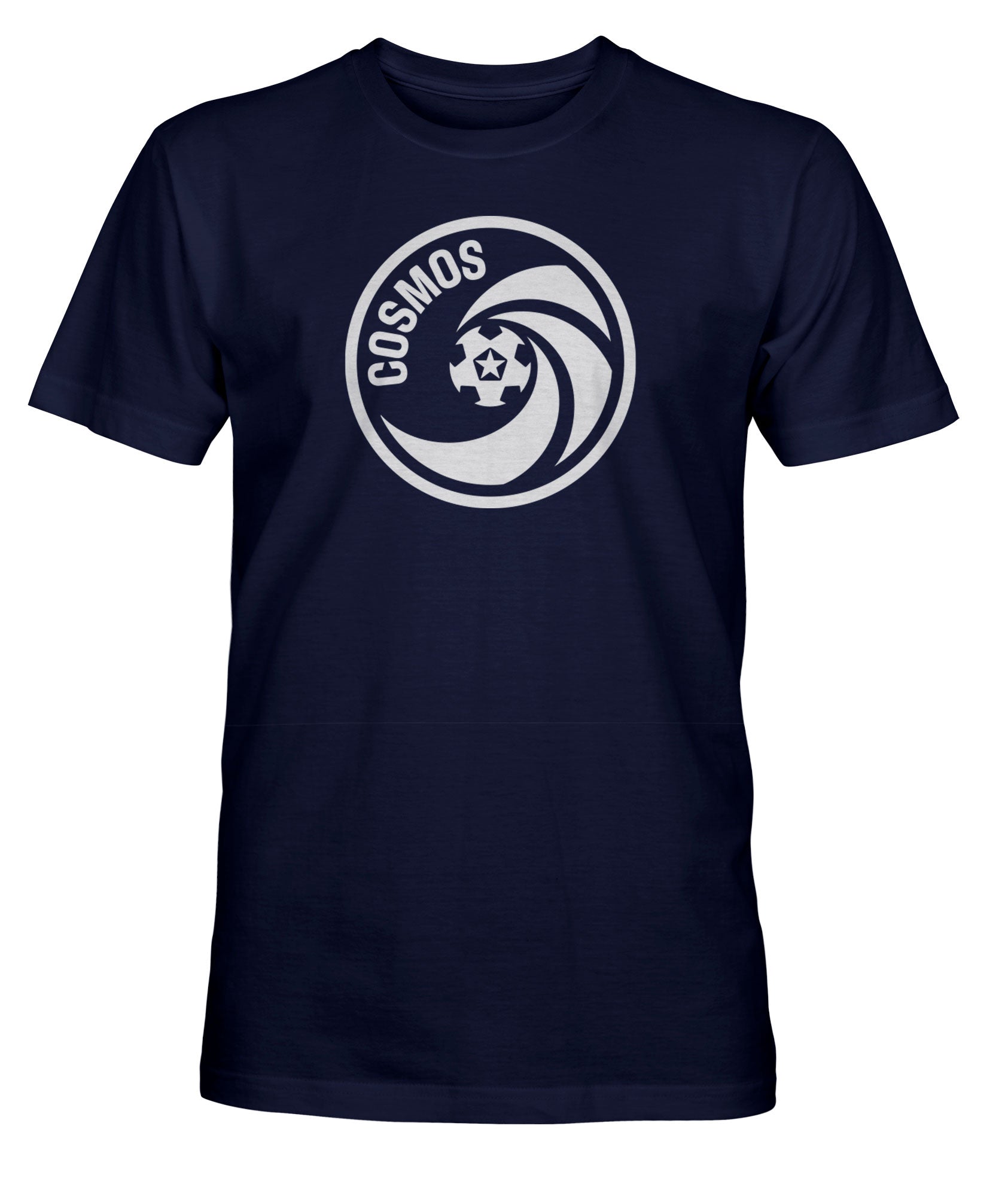 Cosmos Mono Crest Cotton T-Shirt- Navy
